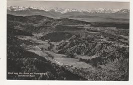 Ansichtskarte Blick von Uto-Kulm auf Reppischtal und Alpen