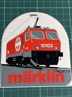 Alter Märklin-Aufkleber, rote Lokomotive 10103. Sammlerstück