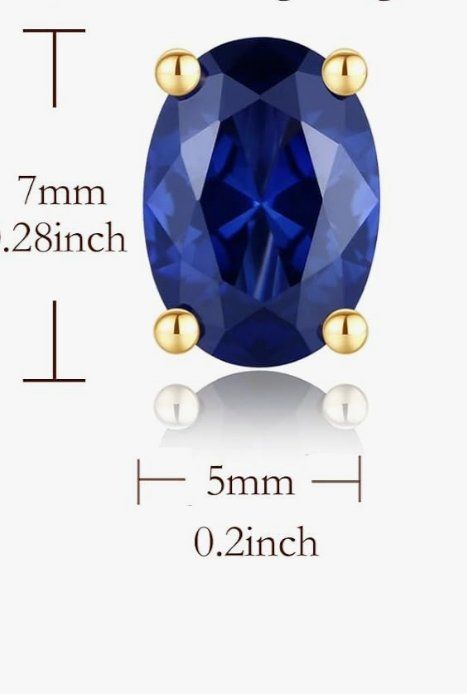 Orecchini pendenti & Orecchini a lobo: Ohrringe 14k Echtgold mit Saphir – Nuovo e nell'imballaggio originale da Hemmental venduto da Fantasie1 1
