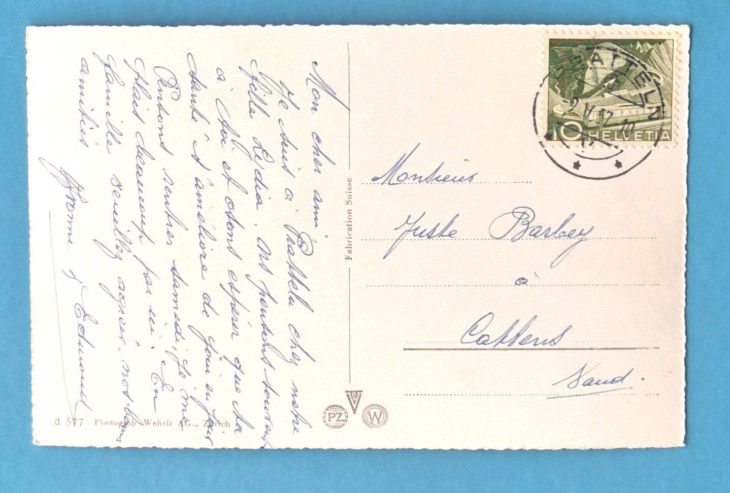 Ansichtskarten: Pratteln - Bahnhof - 1957 – Gebraucht aus Rothrist von RROENK 1