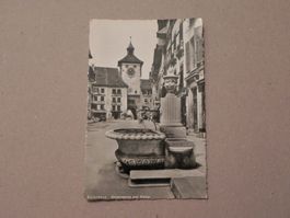 Ansichtskarte Karte Stadt Solothurn SO 1953 Gurzelngasse