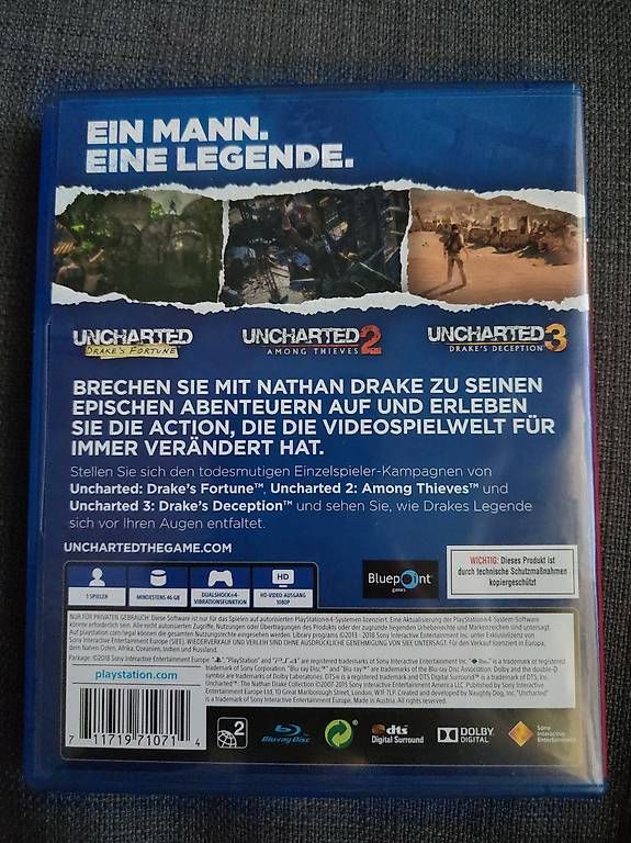 Sony Spiele: PS4 Uncharted Collection Teil 1-3 – Neu (gemäss Beschreibung) aus Näfels von mutmut99 1