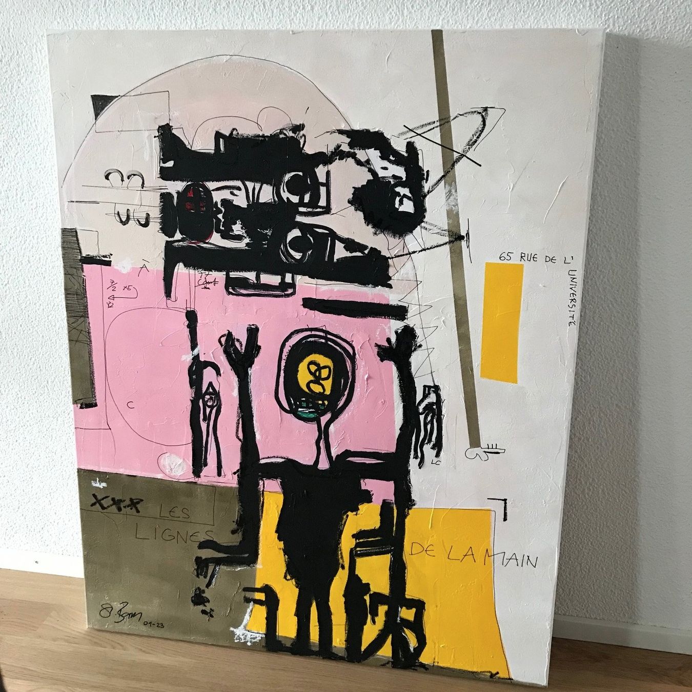 Poster & Bilder: Expressionismus Kunst Modern Acryl Urban Bild Les Lignes – Neu (gemäss Beschreibung) aus St. Niklausen LU von Stefan_Bammert_Art