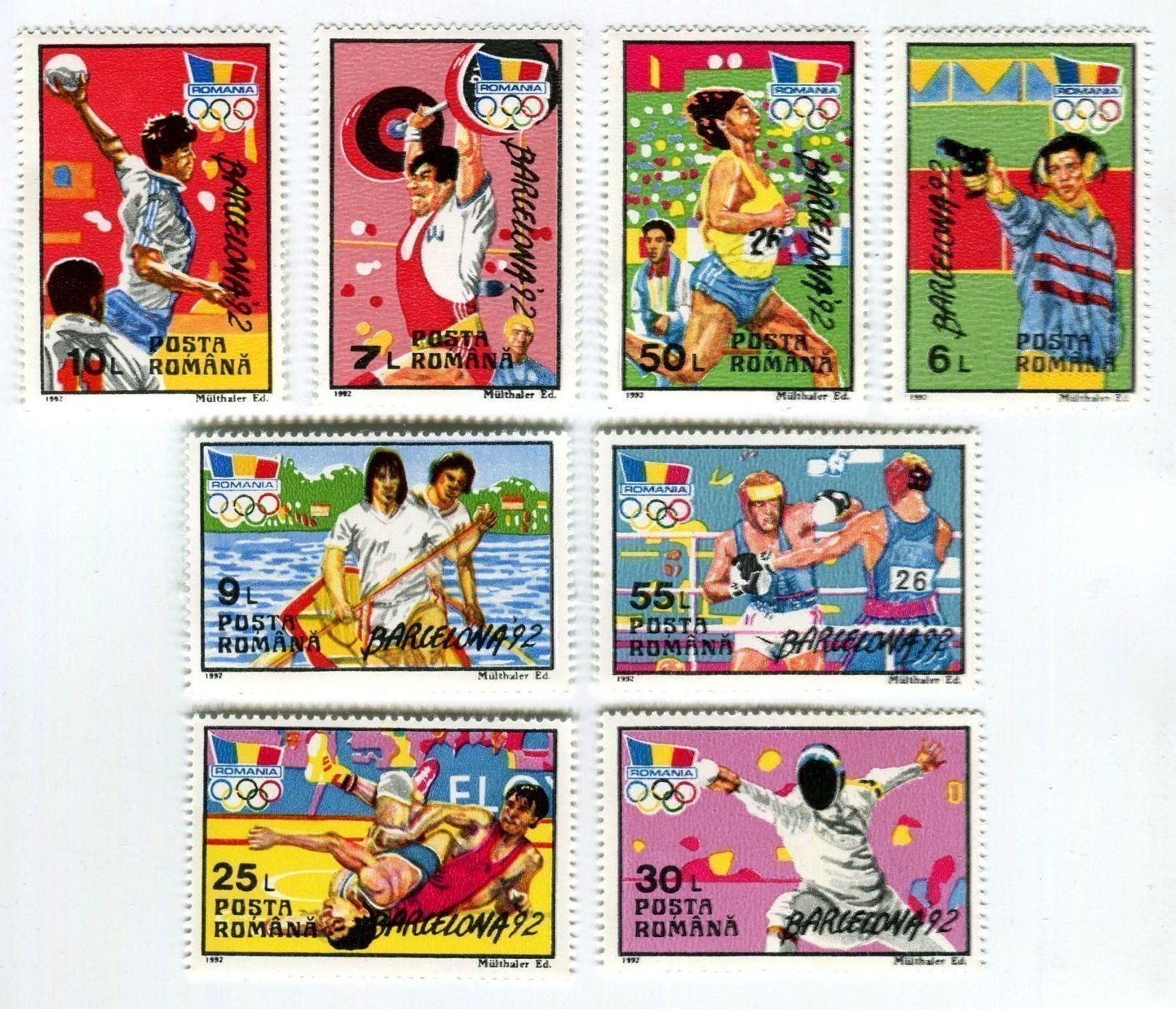 Alle Briefmarken: Briefmarken Olympische Spiele. Rumänien. – Neu und originalverpackt aus Basel von Butsch5