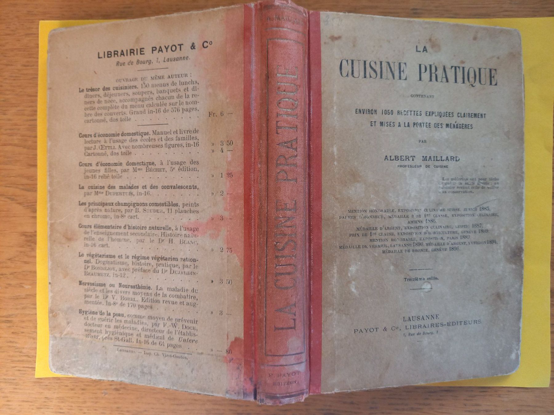 Bücher: La cuisine pratique par Albert Maillard – Gebraucht aus Rossens FR von Souris1