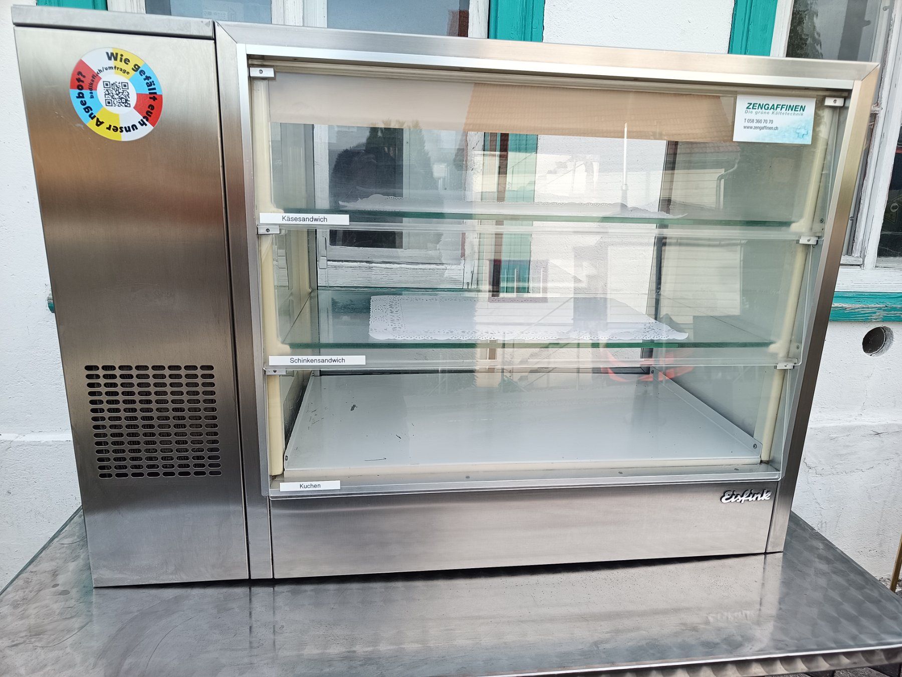 Frigoriferi: Eisfink Kühlvitrine – Usato da Oberegg venduto da A-Z.Handel.Loehrer