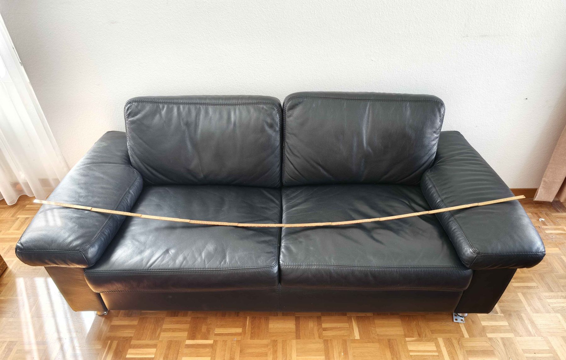 Divani: 2er Sofa echt Leder schwarz – Usato da Küssnacht am Rigi venduto da AF02 4