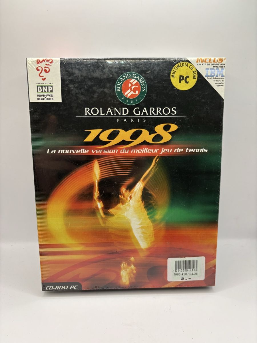 Giochi: Roland Garros 1998 Big Box NEW – Nuovo e nell'imballaggio originale da Genève venduto da sho_67qj