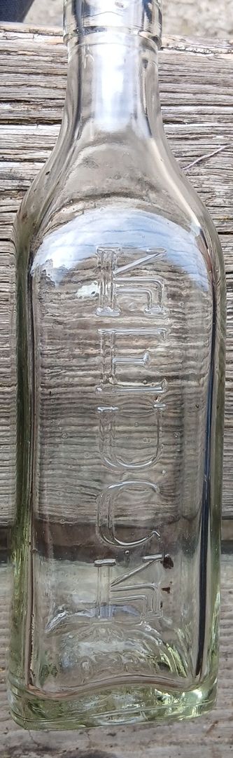 Bottiglie: Glasflasche mit Aufschrift "KEUCH"  – Usato da Schönenberg ZH venduto da YesSt