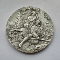 Schützenmedaille Nidwalden BR versilbert unz