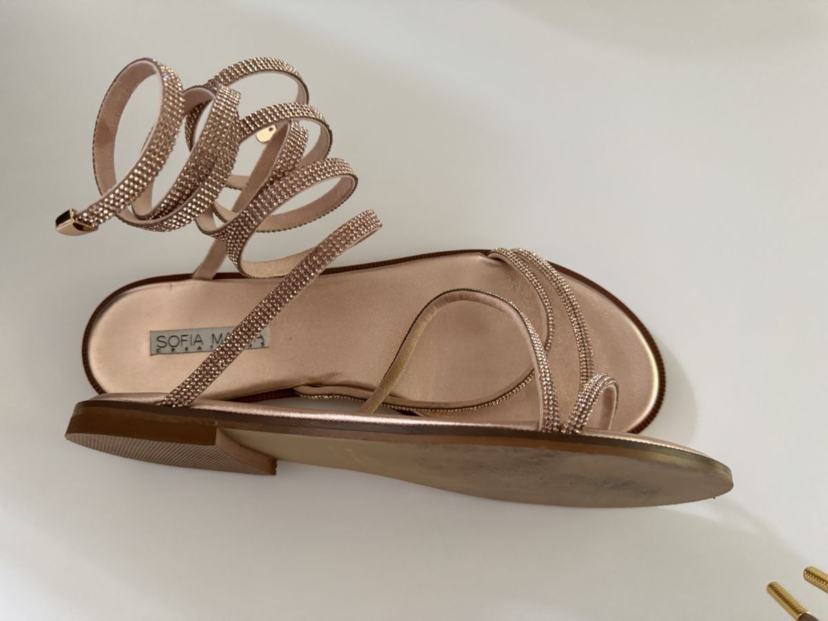 Scarpe da donna: Sofia Manta rosegold Sommer Sandalen Gr. 39 – Usato da Küsnacht ZH venduto da maryberryblue 1