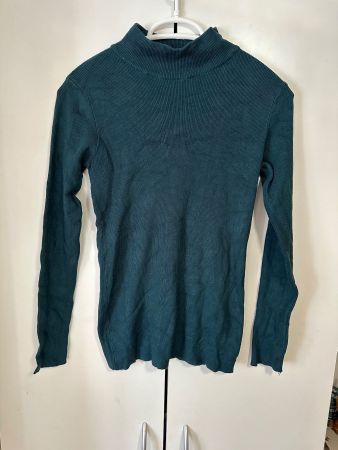 Petrolfarbener Pullover Zebra (M)