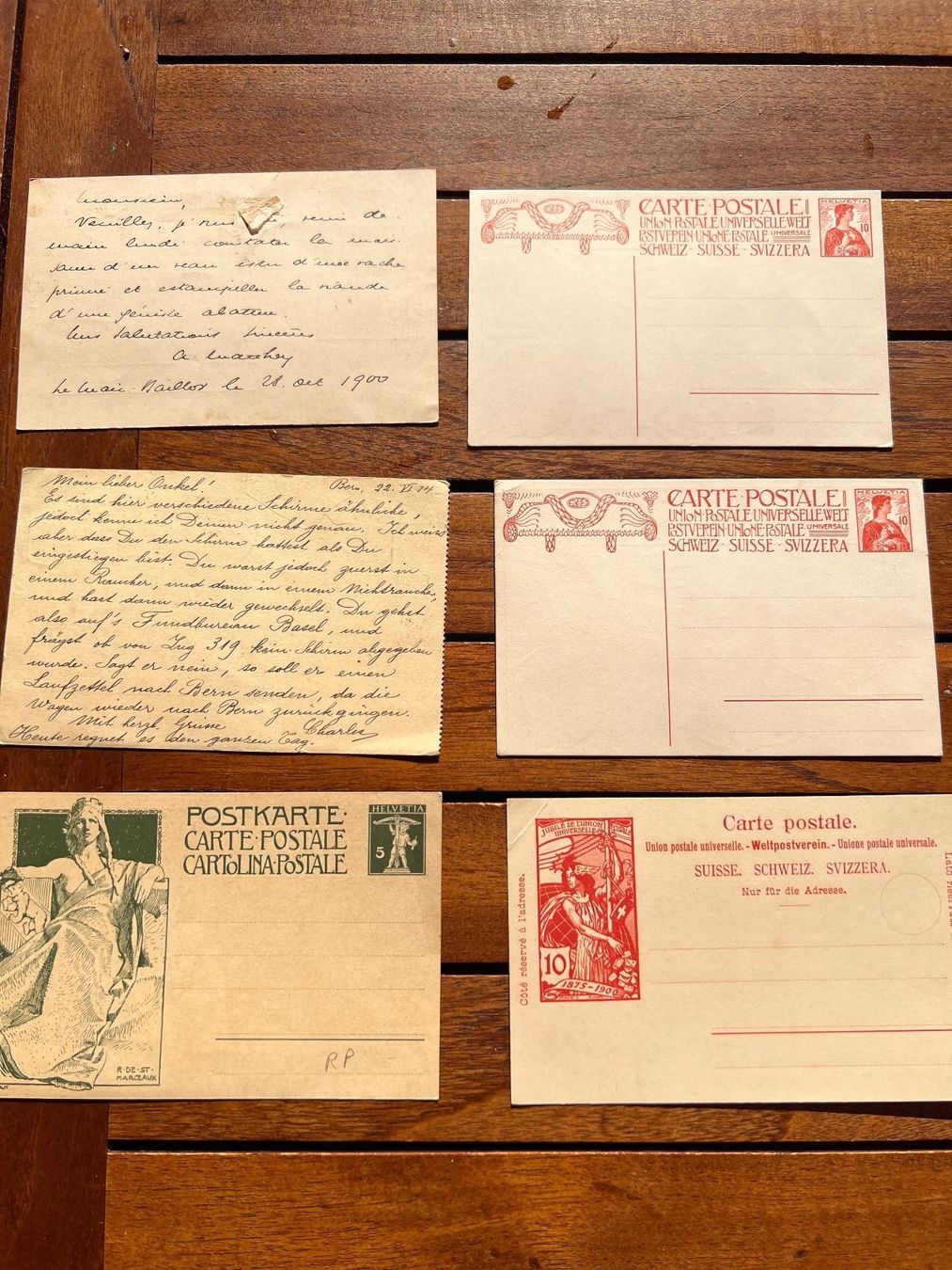 Cartoline postali: 6 Cartes Postales 1900 – Usato da Savigny venduto da ron_q529 1