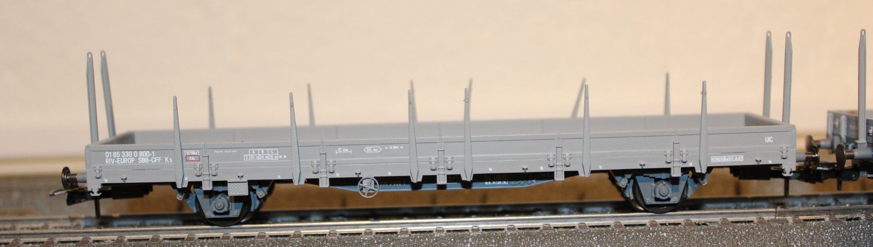 Roco Modelleisenbahnen: 3 Flachwagen SBB Ks – Neu (gemäss Beschreibung) aus Baden von bahnkorn 2