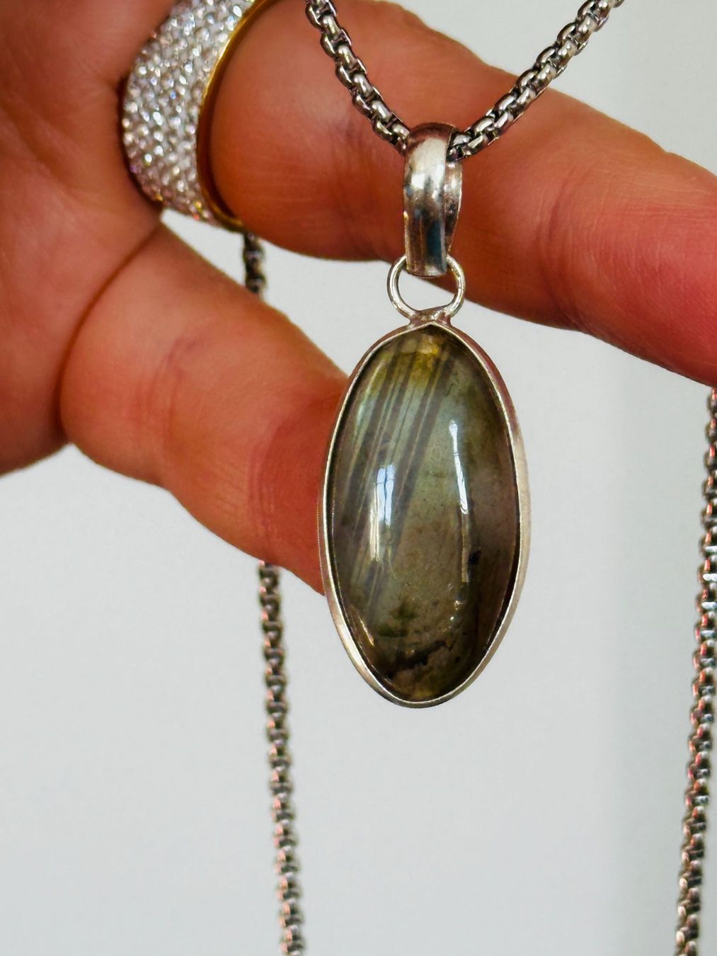 Catenine: Labradorite necklace – Nuovo e nell'imballaggio originale da Genève venduto da AGBERG 6