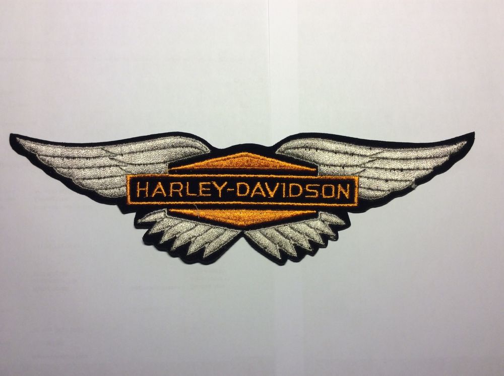 Harley-Davidson Toppe: Harley-Davidson Aufnäher Wings Logo für Biker Jacke – Nuovo (secondo la descrizione) da Berg TG venduto da Electrolux23
