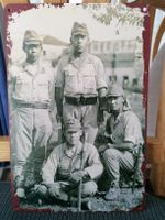 Japan Achsenmächte WW2 Blechschild japanische Soldaten