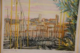 Litgraphie de Michel-Henry "Le Port" épreuve d’artiste 14/20