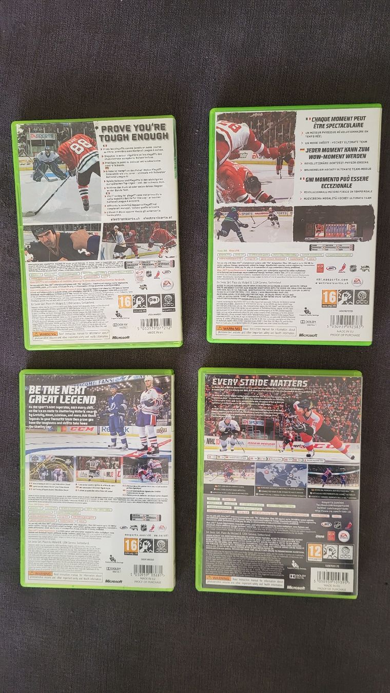 Giochi: NHL 10-13 / X Box 360 spiele set.4x Kompl. – Nuovo (secondo la descrizione) da Biel/Bienne venduto da Retrohr 3