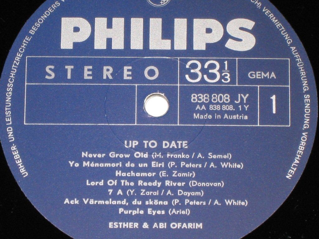 Dischi in vinile: LP - ESTHER & ABI OFARIM - UP TO DATE – Usato da Steckborn venduto da Quo7 3