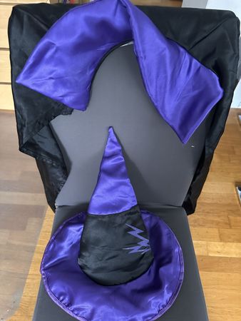 Zaubererkostüm Gr. S (4-6 Jahre) für Halloween, Karneval!