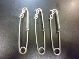 (COPIE) 3 agrafes à palangre 80 mm Schleppagraf