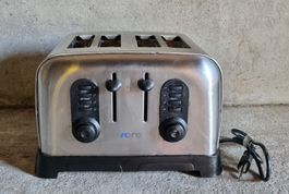 Saro ARIS 4 Edelstahl Toaster 1700W mit 4 Schlitzen