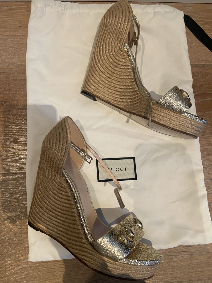 Gucci Scarpe da donna: Gucci Wedge mit Horsebit gold – Usato da Embrach venduto da tarosa99 7