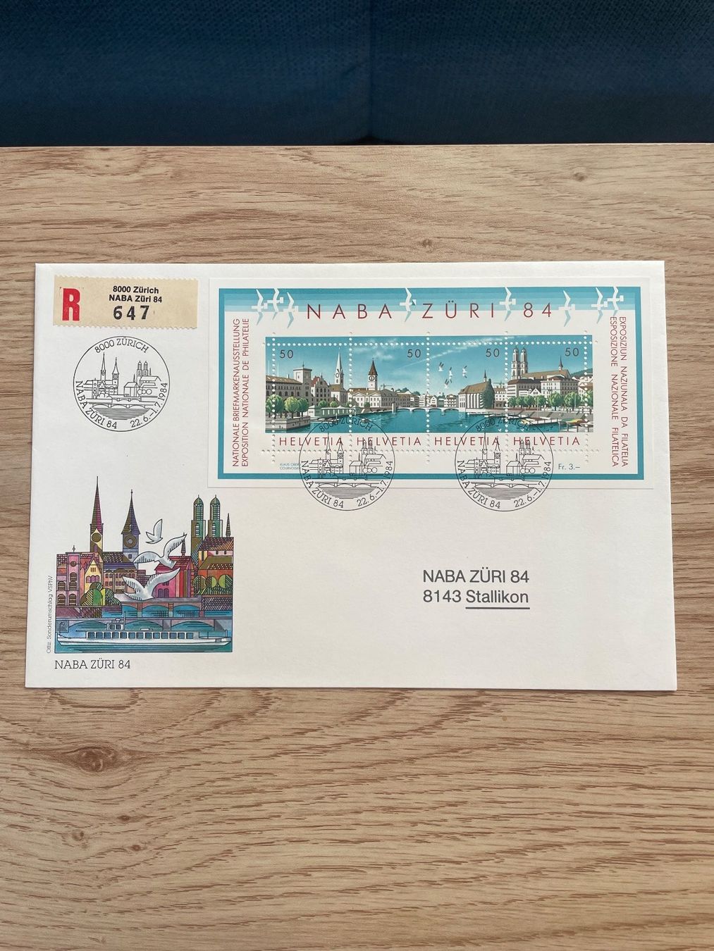 Tutti i francobolli: Naba Zürich 1984 – Usato da Obergösgen venduto da Rromi1