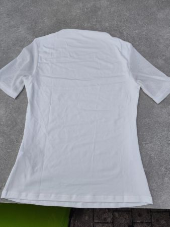 Damen T-Shirt Weiss Grösse  M Netzärmel