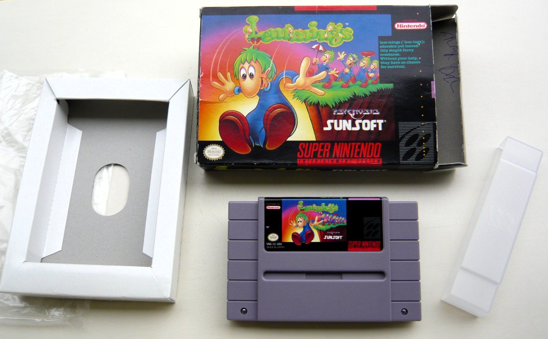 Nintendo Giochi: SNES: - Lemmings - Vintage ! – Usato da Onex venduto da Jaguar1986 2