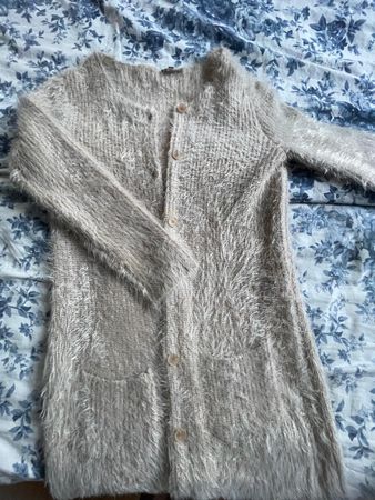 Flauschige lange Strickjacke Gr. S  Street-One