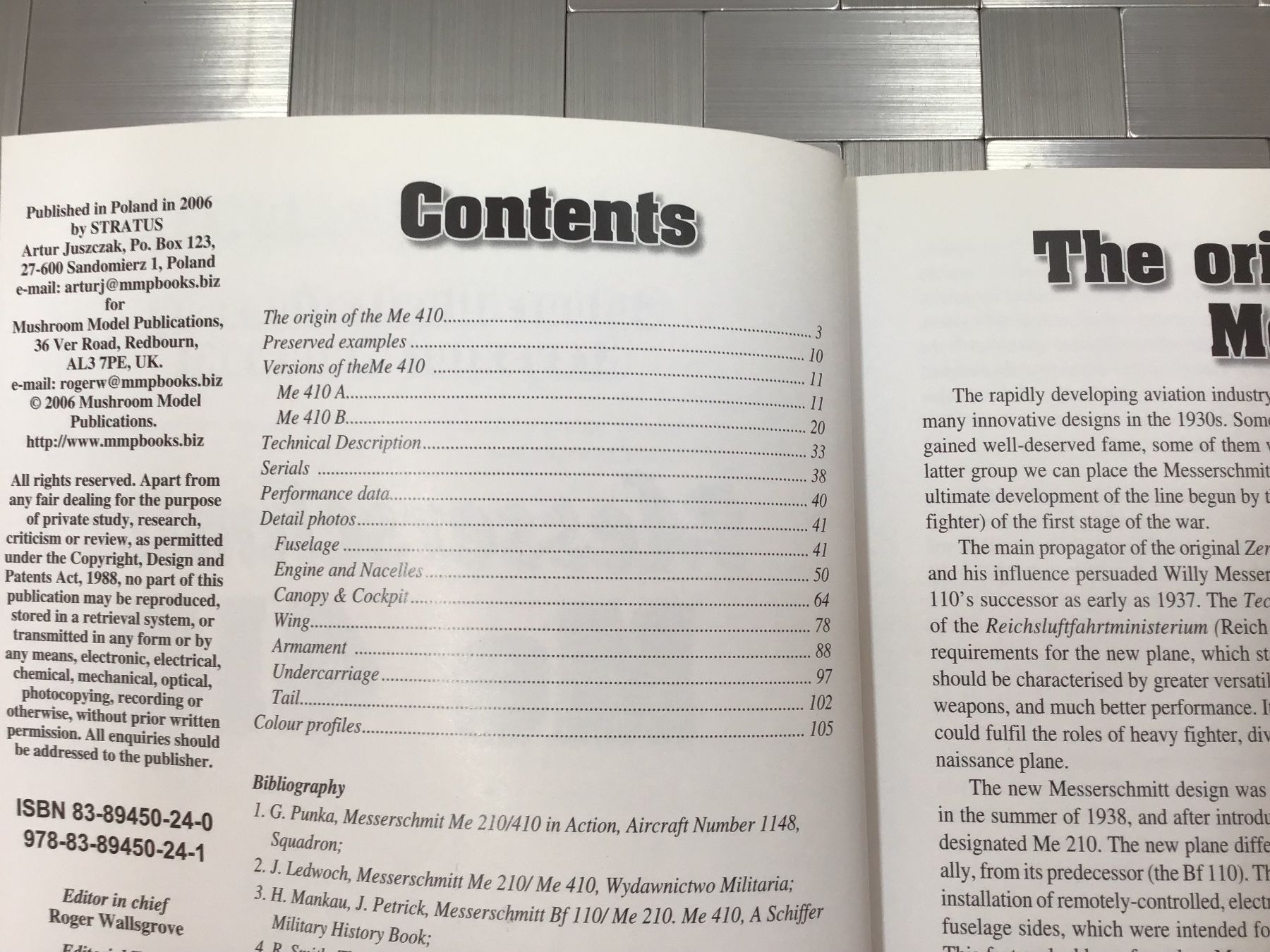Libri: MESSERSCHMITT ME 410 – Usato da Männedorf venduto da Spezial-Modelle 1