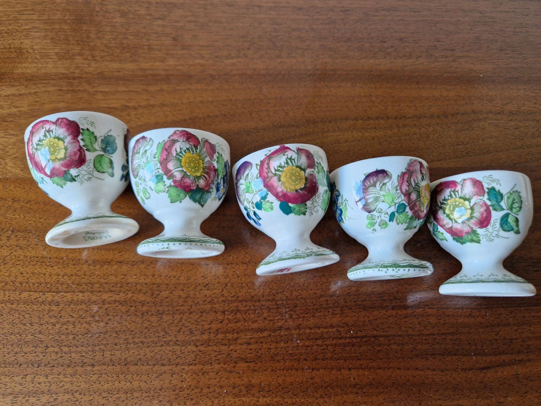 Altre Stoviglie: 5 Eierbecher / Egg Cups Mason's Paynsley – Usato da Bern venduto da Antikbatik 1