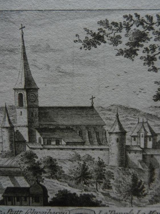 Gravures: Burgdorf Pfarrhaus Kirche – D'occasion à Risch par Rischli15 6
