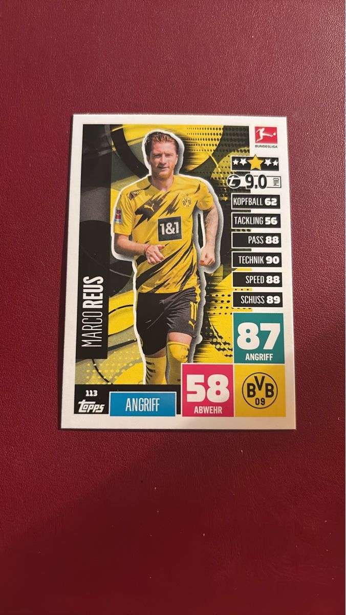 Topps Carte collezionabili: Match Attax 20/21 - Marco Reus - Topps - 113 - BVB – Usato da Kaiseraugst venduto da Baum_12