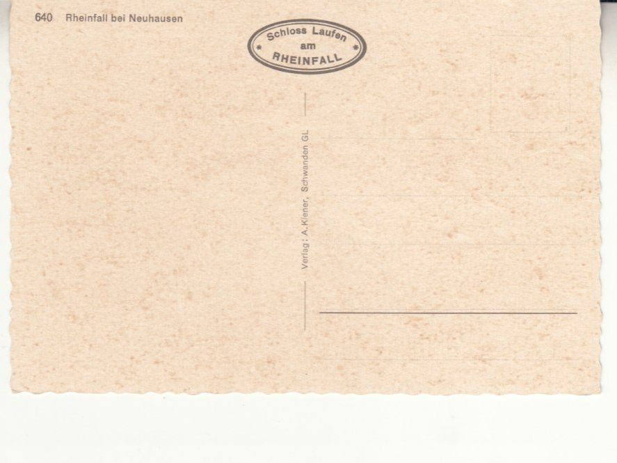 Cartoline postali: Rheinfall ca. 1950 – Usato da Bürglen TG venduto da StampGraf 1