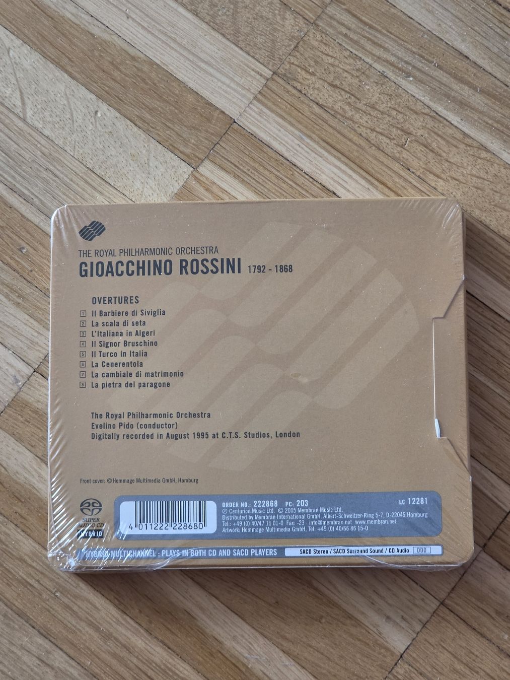 CD: Neue SACD: Gioacchino Rossini Overtures – Nuovo e nell'imballaggio originale da Aesch BL venduto da immon 1