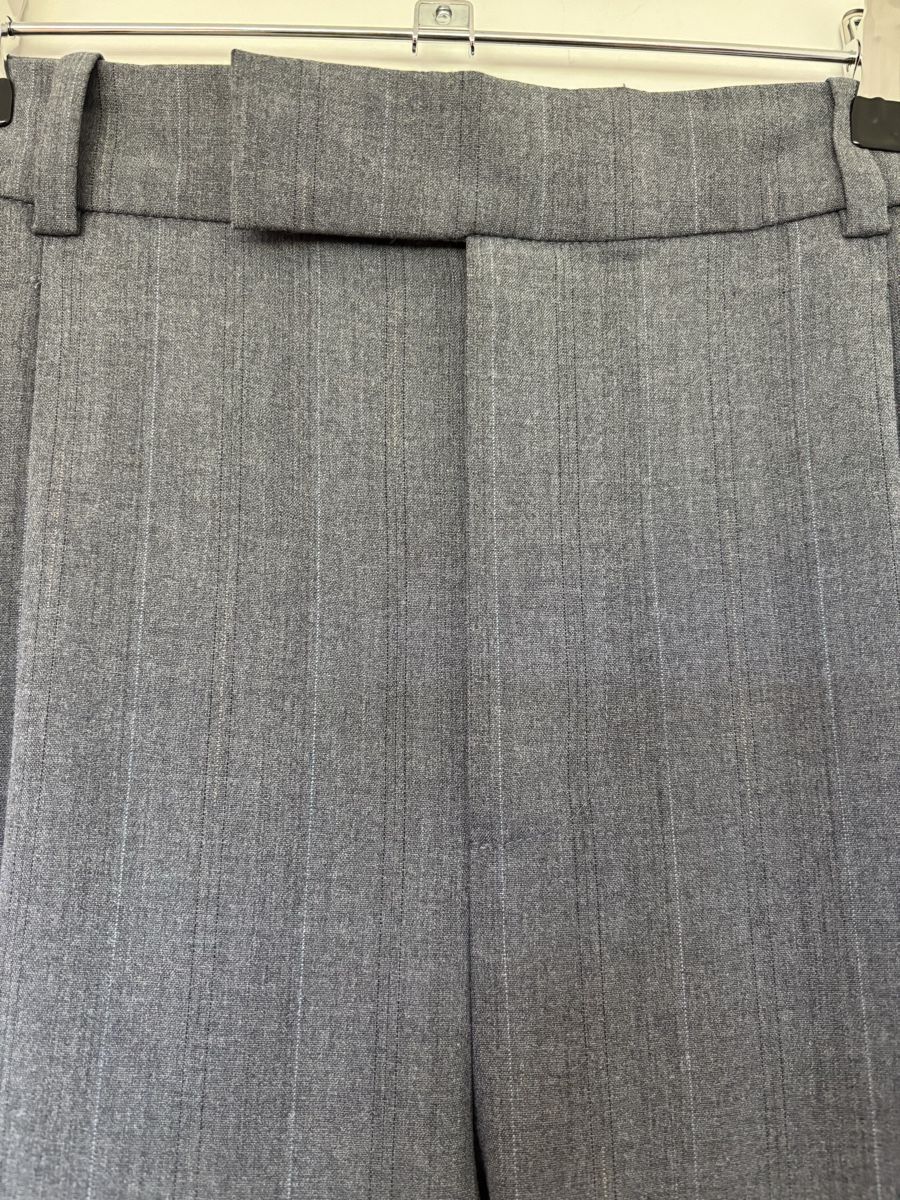 Mango Pantaloni: Mango Stoffhose grau gestreift weit geschnitten  – Usato da Jona venduto da ardnas04 2