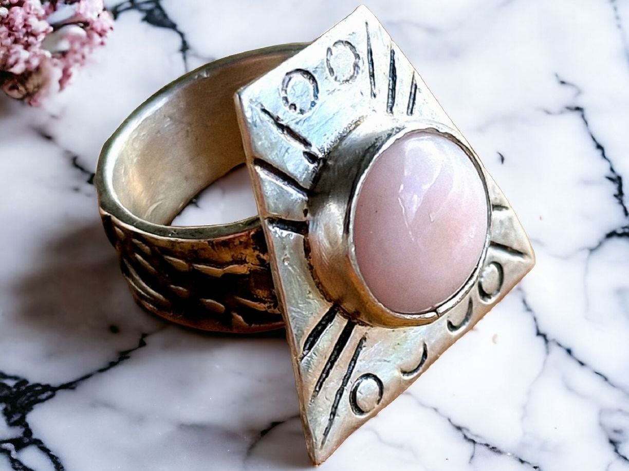 Bagues: Statement-Ring, Silber mit pink Andenopal, Gr. 54 – Neuf avec emballage d'origine à Aarau par Schmuckhoehle_MD 4