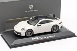 Porsche 911 / 992 Carrera 4 seit 2019 weiss / schwarz   1:43