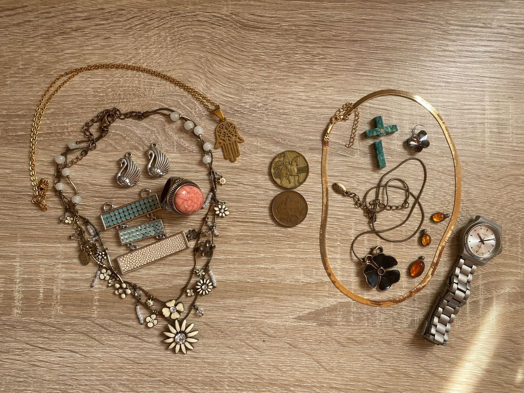 Sonstiger Schmuck: Lot Schmuck, Uhr – Defekt aus Bösingen von Trigusik