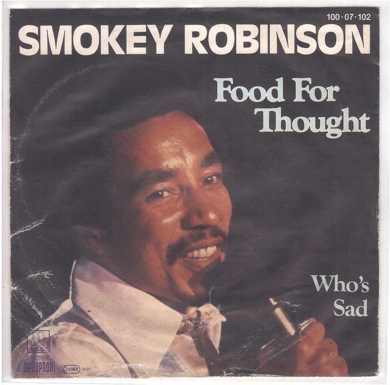 Dischi in vinile: Smokey Robinson  --  Food for Thought  Single7 – Usato da Rheinau venduto da thespecials
