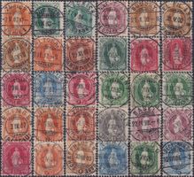 1882-1907, STEHENDE HELVETIA, Spezial-Sammlung: 5150 Marken