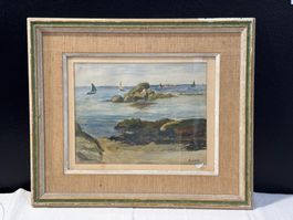 Aquarelle « Sea Side » de Melanie Fain