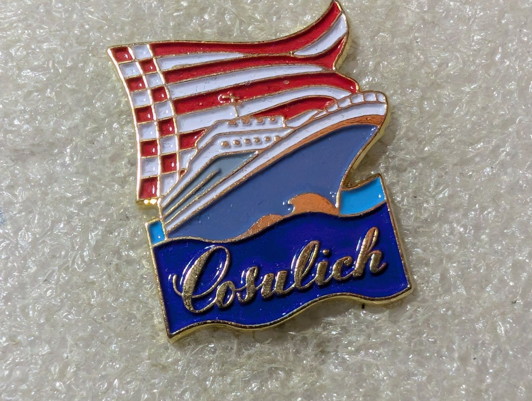 Plaketten & Abzeichen: Ansteckpin 68: Schiff – Gebraucht aus Oppligen von Pin-Fall-Shop