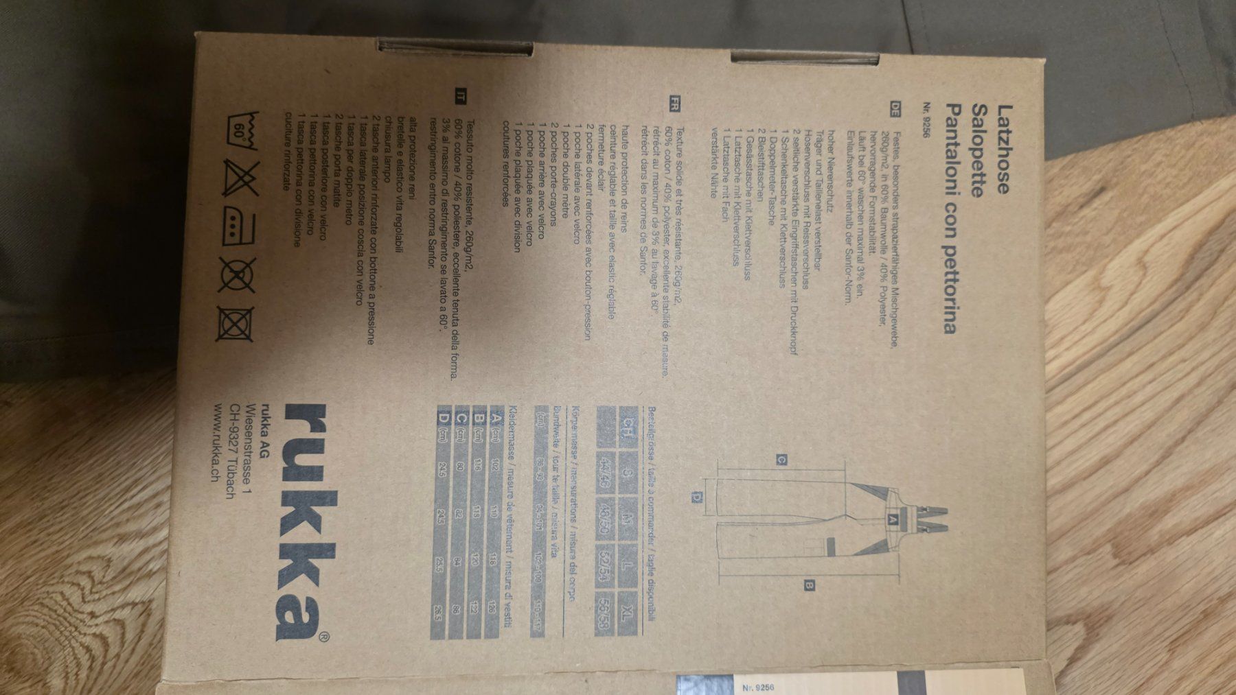 Rukka Pantaloni: rukka Latzhose XL – Nuovo e nell'imballaggio originale da Dübendorf venduto da Vbbier 2