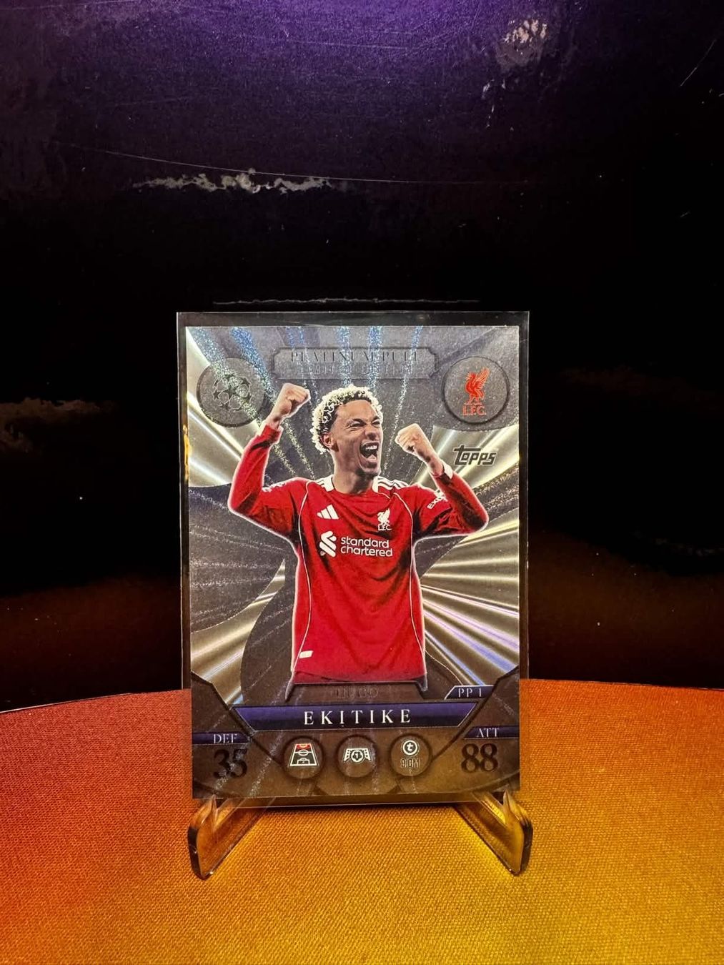 Topps Sammelbilder & Trading cards: Hugo Ekitike / Topps Match Attax Extra / Platinum Pull PP1 – Neu (gemäss Beschreibung) aus Berneck von GL-Tradingcards