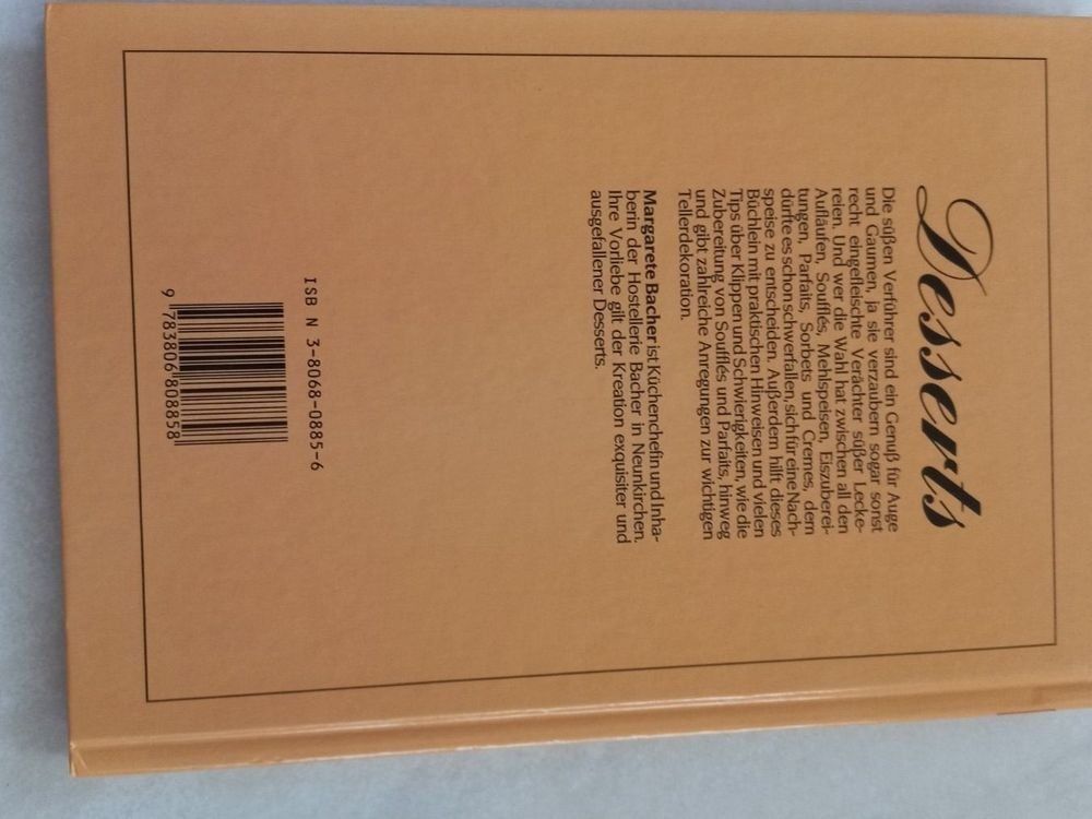 Libri: Buch. Desserts, Margerethe Bacher – Usato da Winistorf venduto da acreativ4 1