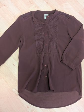 Vero Moda Bluse weinrot mit Spitze Grösse M guter Zustand